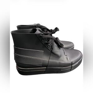 Melissa Black Platform Lace-Up Boots | Women’s 7 | Made in Brazil